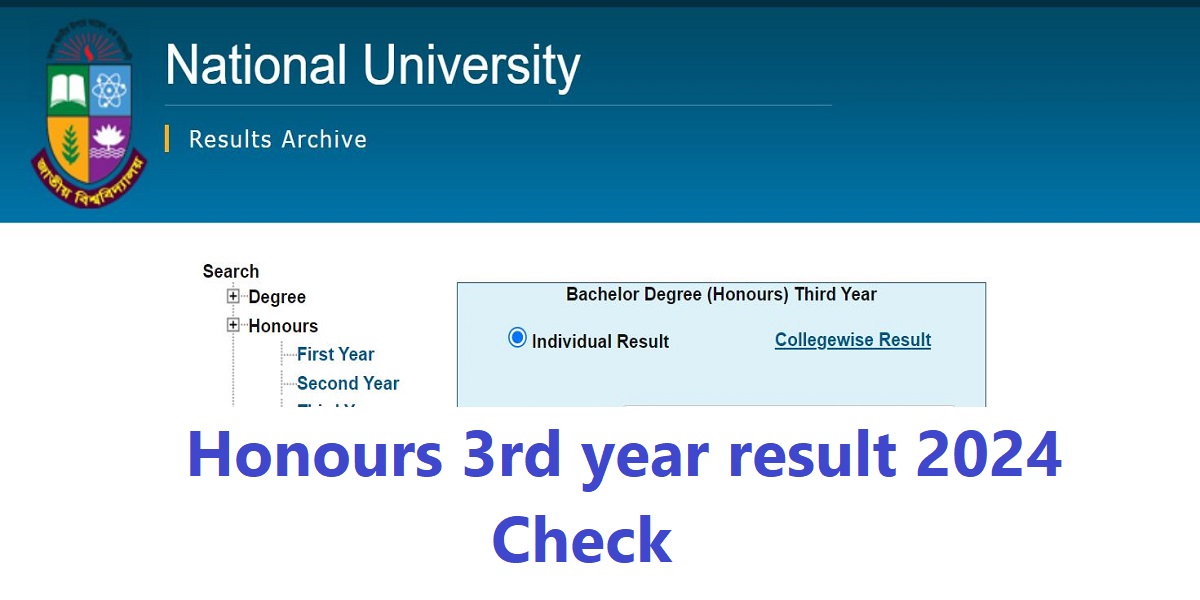 Honours 3rd year result 2024